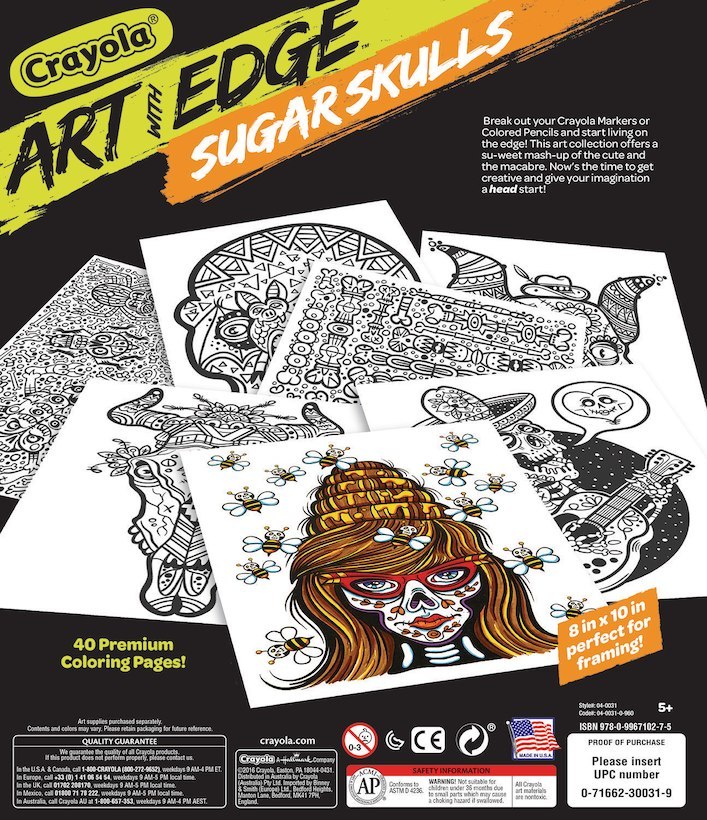 Download Crayola Colouring Book Art With Edge 40 Page Sugar Skulls