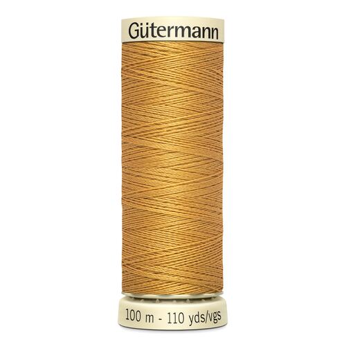 Gutermann Sew-All Thread 100% Polyester Sewing Thread 100m - Gold 968