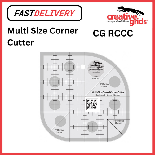 Creative Grids Curved Corner Cutter Quilt Ruler Sewing Quilting Crafts - CG RCCC