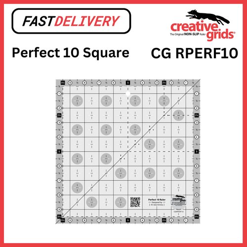 Creative Grids Perfect 10 Ruler Square Sewing Quilting Crafts - CG RPERF10
