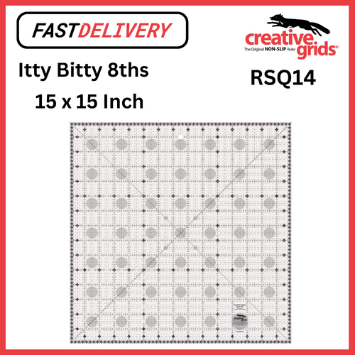 Creative Grids Itty Bitty Eights Square 15 x 15 inch Ruler Sewing Quilting Crafts - CG RPRG4 
