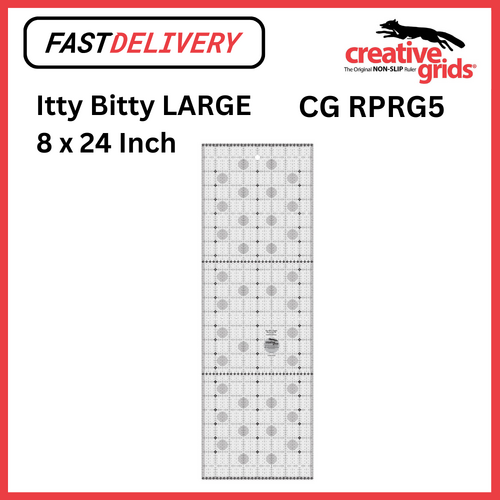 Creative Grids Itty Bitty 8ths Rectangle LARGE  8 x 24 inch Ruler Sewing Quilting Crafts - CG RPRG5 