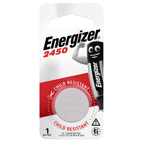 Energizer 2450 3V Lithium Coin Button Battery Batteries ECR2450 BP1