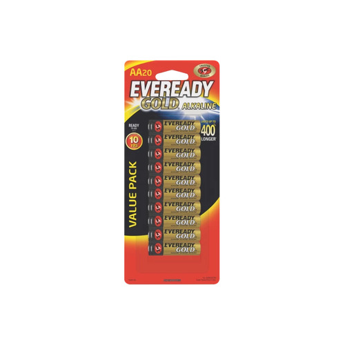 Eveready AA Gold Battery Pack 20 Pack - 53694