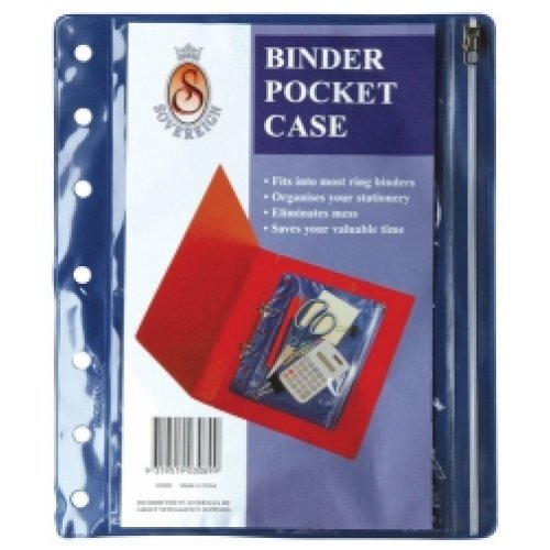 Sovereign A5 Binder Pocket Case 03089 - Assorted Black Or Blue