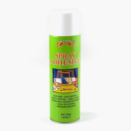 Multipurpose Adhesive Glue Spray 330g Can Fast Drying Dries Clear - 048209