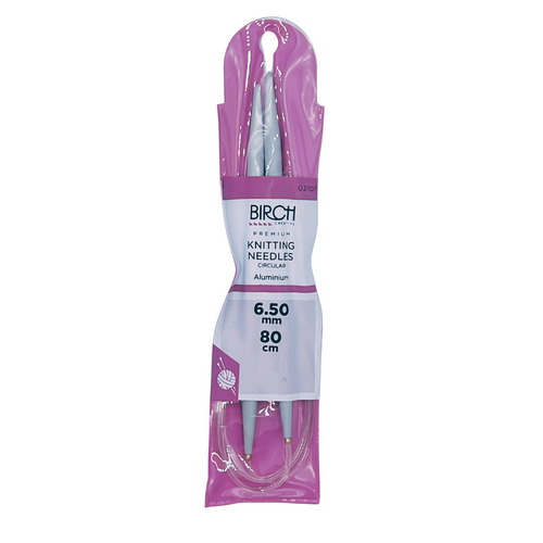 Birch Knitting Needles Premium Circular 80cm 031107 - 6.50mm