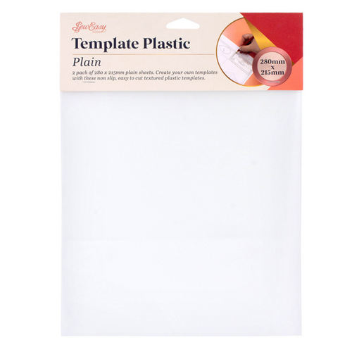 Sew Easy Textured Template Plastic Plain 2 Pack - ER399