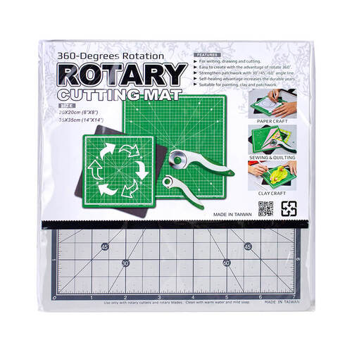 Rotating Cutting Mat 360 Degree 20cm x 20cm Sewing & Crafts - Q29362