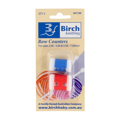 Birch Row Counter Knitting Multi Colour Small and Large For Sizes 2.00-5.00mm / 5.5-7.5mm - 031150