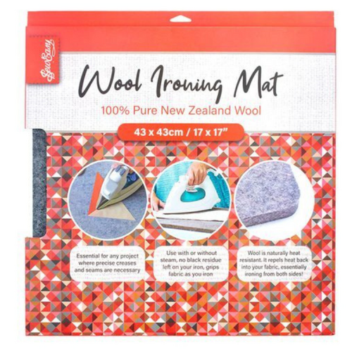 Wool Ironing Mat 43cm x 43cm (17" sq) in 100% New Zealand Wool Sew Easy - ER4017