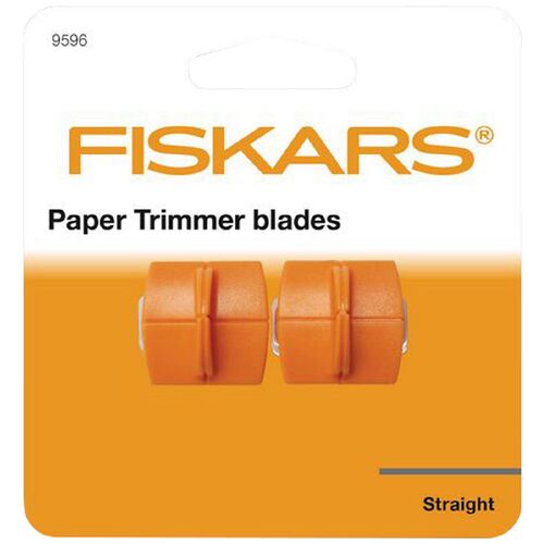 Fiskars Blade Replacement 2 Pack Paper Trimmer Blades STRAIGHT  - 057845