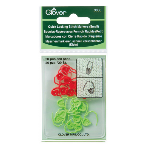 Clover Quick Locking Stitch Marker SMALL - 303030