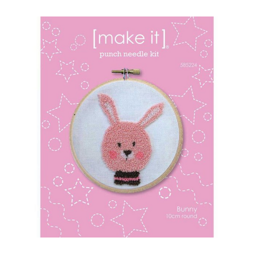 DIY Punch Needle Kit With Hoop 10cm 585224 - Bunny