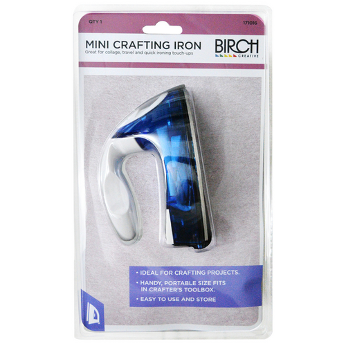 BIRCH Mini Crafting Iron Ideal for Craft, Travel, Needlework, Dressmaking - 171016