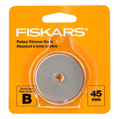 FISKARS 45mm Rotary Replacement Blades Titanium Stainless Steel 1 PACK - 057844