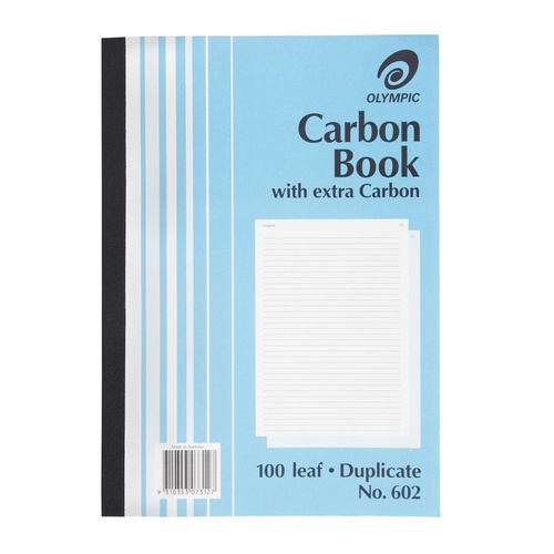 Olympic 602 Carbon Book A4 Duplicate 100 Pages 5 Pack - 83824