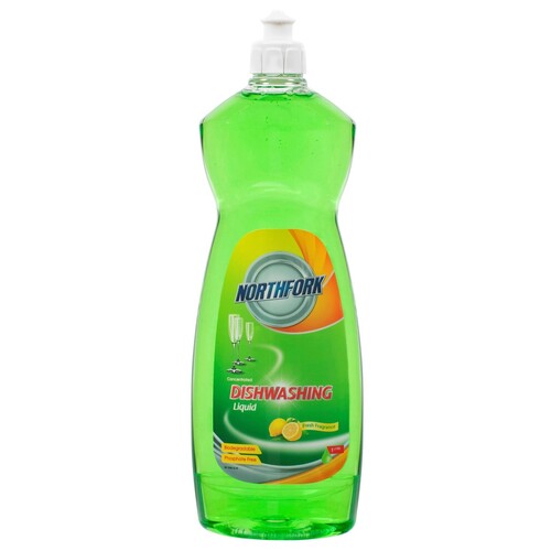 Northfork Dishwashing Liquid 1L Concentrated Biodegradable Lemon Fragrance - 631013700