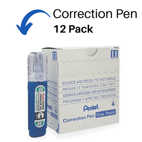 Papermate Liquid Paper Correction Pen White Out Superfine Needle 7ml - 12  Pack - Papaermate