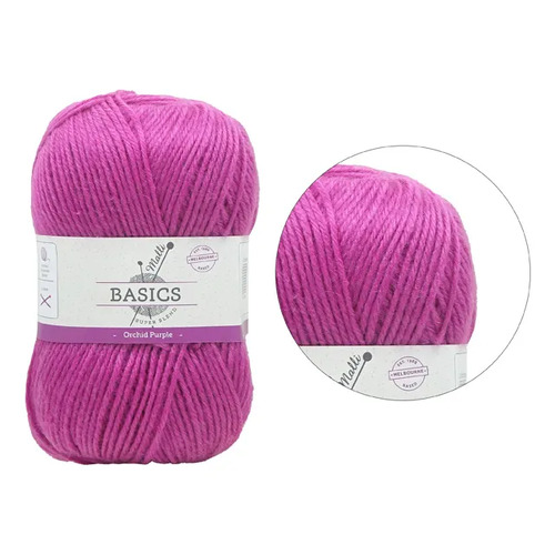 Malli Basics 100g Knitting Yarn Super Blend Acrylic/Polyester Craft ...