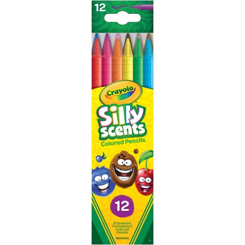 Crayola Twistable Silly Scents School Coloured Crayons - 12 Pack