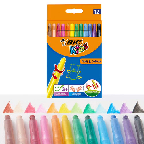 Bic Crayon Kids Turn And Colour 11795 - 12 Pack