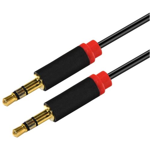 Astrotek Auxiliary 1m Cable Male to Male - Audio Input Extension Auxiliary Car Cord