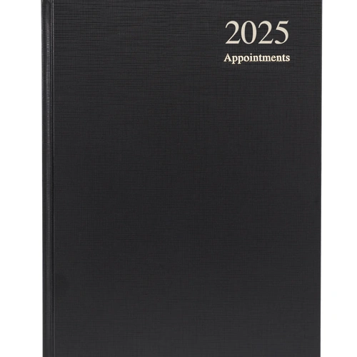 2025 Collins Essential A4 Appointment Diary Day To Page ESSA41A.99 - Black