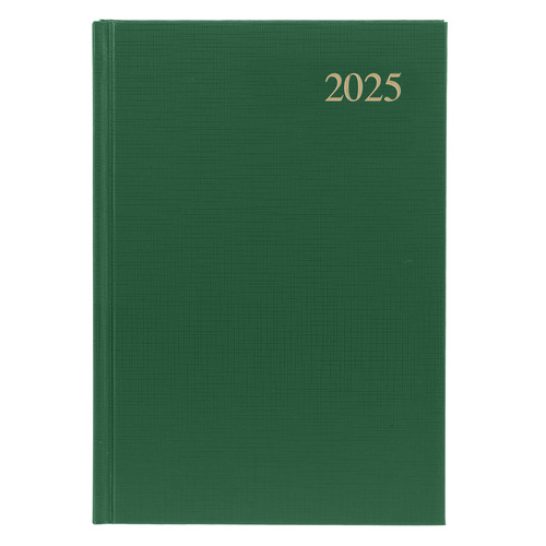 2025 Collins Essential A5 Diary Day To Page ESSA51.52 - Green