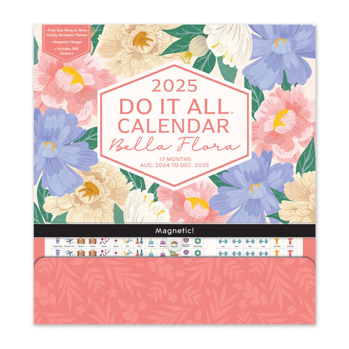 Orange Circle 2025 Do It All Wall Calendar Bella Flora