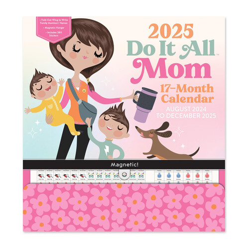 Orange Circle 2025 Do It All Wall Calendar Mom