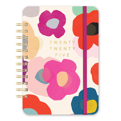 Orange Circle 2025 Do It All Planner Summer Poppies