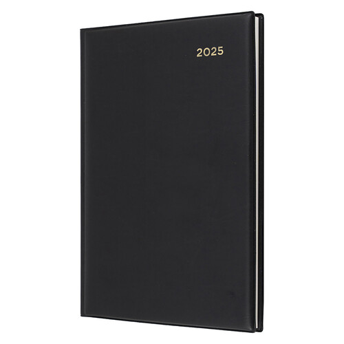 2025 Collins Belmont A5 Diary Week To View 387.V9 86281 - Black