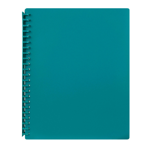 Marbig A4 Display Book Refillable Pockets 20 Page GREEN - 2007004