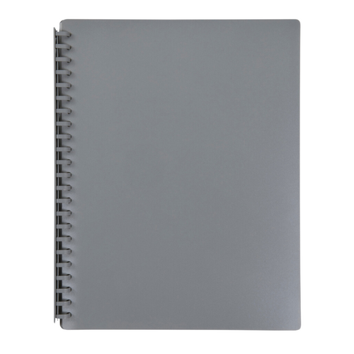 Marbig A4 Display Book Refillable Pockets 20 Page GREY - 2007011
