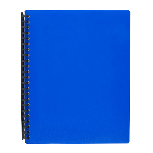 Marbig A4 Display Book Refillable Pockets 40 Page BLUE 12 Pack - 2007401