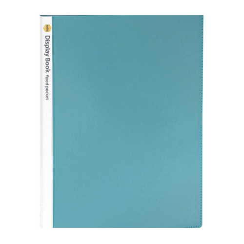 Marbig A4 Display Book NON-Refillable Pockets With Insert Cover 40 Page GREEN 10 Pack - 2003604