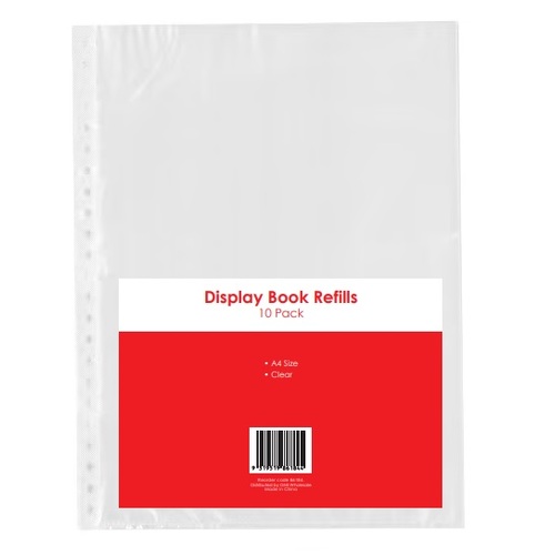 GNS A4 Display Book Refills Basic Clear 86184 - 10 Pack