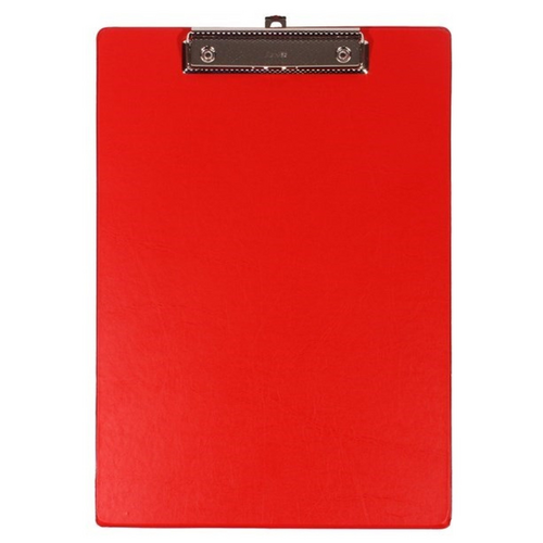 Bantex A4 Clipboard Clip Folder PVC 100550083 - Red