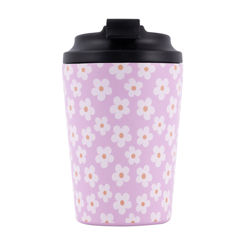 Daisy Coffee Travel Cup Sip By Splosh Double-Walled Stainless Steel 380ml