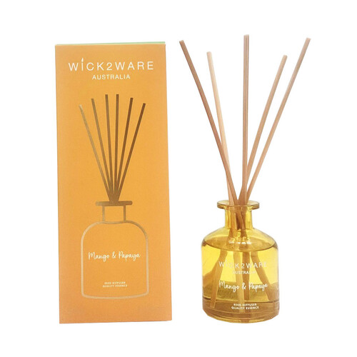 Wick2Ware Reed Fragrance Diffuser 230ml - Mango & Papaya