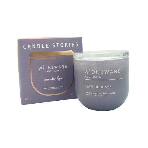 Wick 2 Ware Soy Candle Hand poured 300g - Lavender Spa