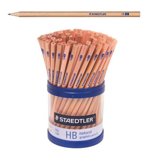 Staedtler Natural 130 HB Lead Pencils Cup of 100 - 130 60N2KP