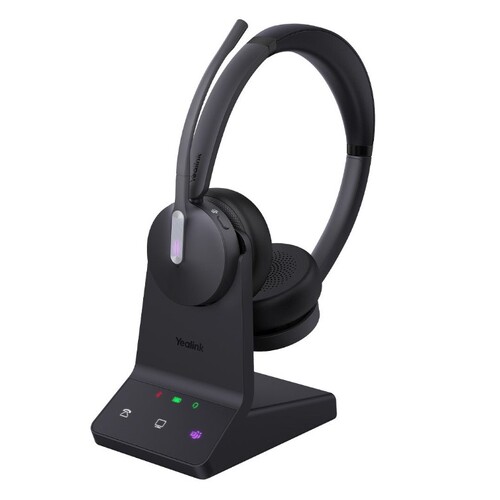 Yealink WH64 Dual Teams Headset Wireless Head-band Office Call Center Micro-USB Bluetooth - Black