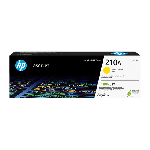 HP 210A Ink Toner Genuine Cartridge W2102A - Yellow