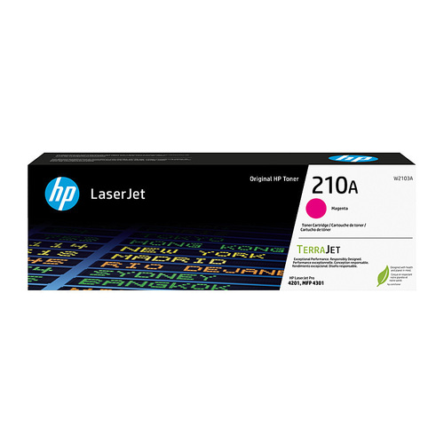 HP 210A Ink Toner Genuine Cartridge W2103A - Magenta 