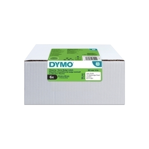Dymo LW Thermal Bulk Genuine Labels 54x101mm 2093092 - Box of 6