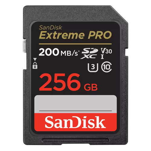 SanDisk 256GB Extreme PRO Memory Card 200MB/s Full HD & 4K UHD Class 30 - FMS-SDEXP-256G2