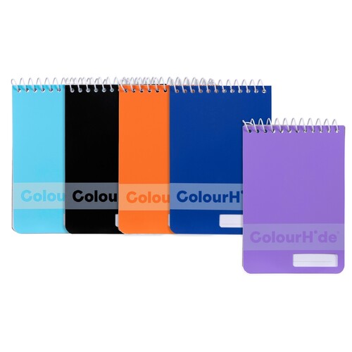 ColourHide Pocket Notebook 96 Pages Assorted 112 x 77mm - 5 Pack