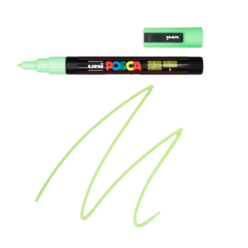 UNI Paint Marker Posca Pen Bullet Tip PC3M - Light Green